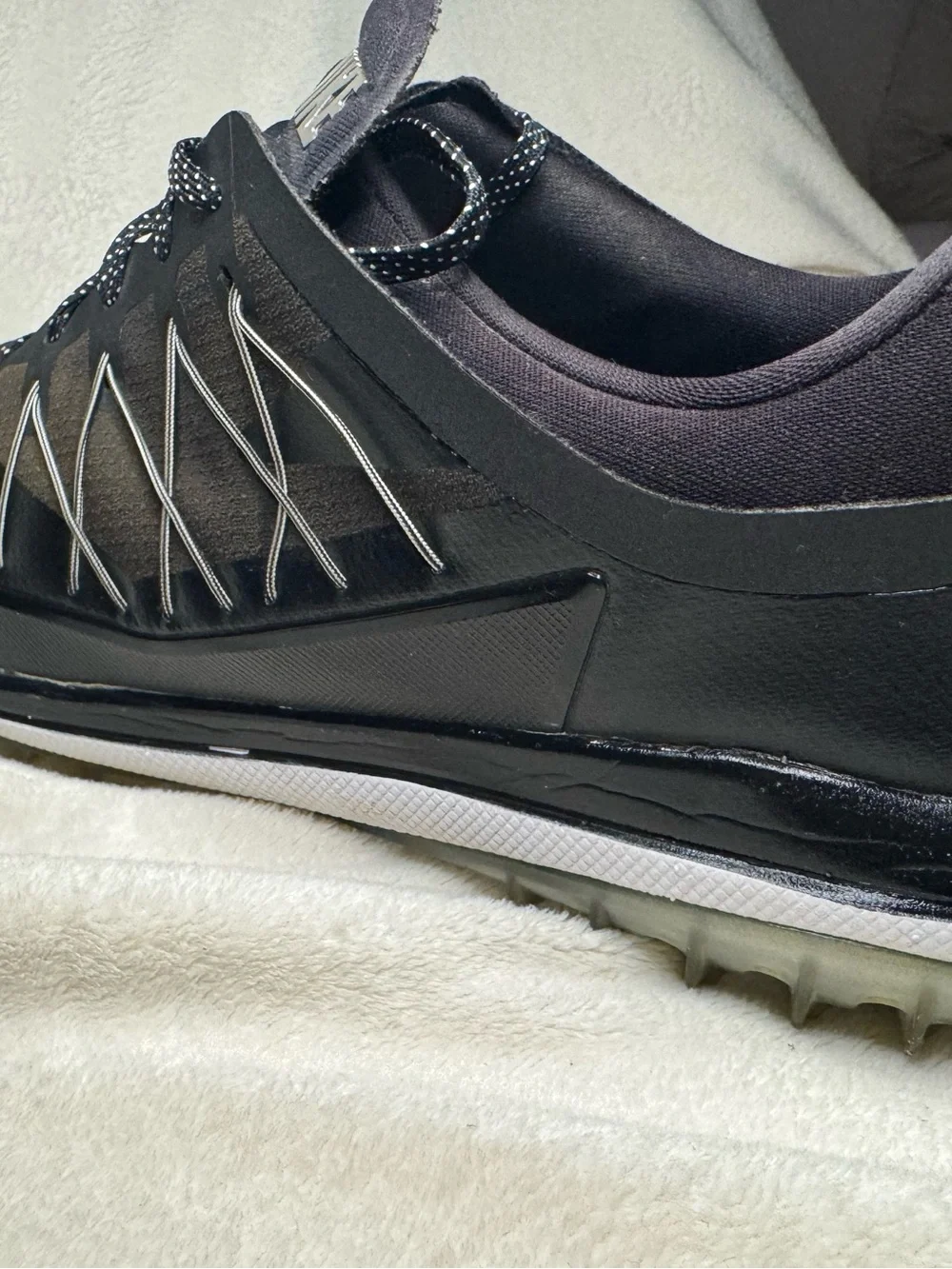 Nike Lunar Control 4 Golf Shoes Mens Size 13 Black Silver 849971-001